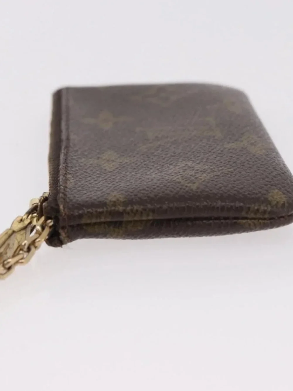 LOUIS VUITTON Monogram Pochette Cles Coin Purse M62650 LV Auth 189161